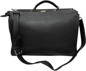 Fendi Pre-owned Leather fendi-bags - Dames - Vintage Handtas - Zwart - ONE Size - Leer - Vintage