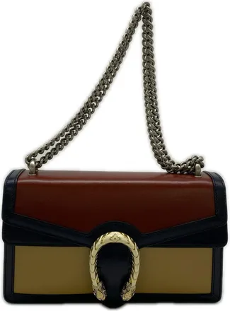 Gucci Multi-Color Leather Chain/Shoulder Wallet (Pre-Owned)
