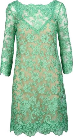 Ermanno Scervino Kleedjes, Dames, Groen, M, Katoen, Damesjurk
