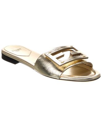 Fendi Fendi Baguette Leather Sandal
