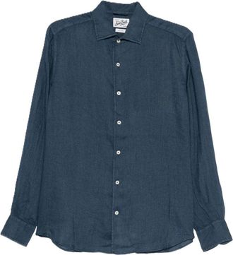 MC2 Saint Barth Long-Sleeve Button-Up Shirt with Classic Collar