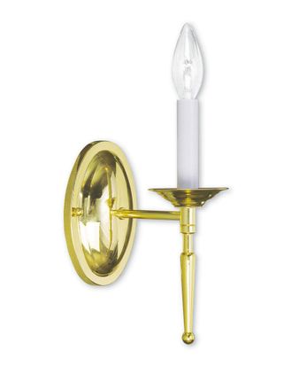 Livex Lighting Livex Williamsburgh 1-Light Polished Brass Wall Sconce