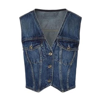 Liu Jo Gilet in denim - - Jackets - Donna - Blu - M