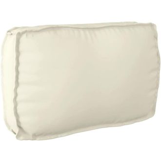 vidaXL Coj&iacute;n De Pal&eacute; Para Respaldo Crema 70 X 40 X 12 Cm Tela Oxford Vidaxl