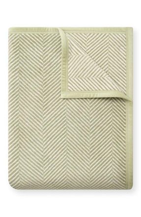 ChappyWrap Harborview Herringbone Throw Blanket in Green at Nordstrom