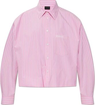 Balenciaga Shirts, female, Pink, Size: M Oversized Shirt