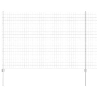 Berkfield Home Euro Fence with 10 U Posts Silver 1, 5x10 m Steel