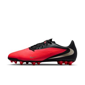Nike Mens Phantom 6 Low Academy Artificial-Grass Soccer Cleats in Red | HQ2322-600