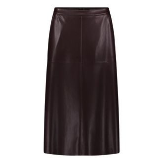 Betty Barclay Rokken, Dames, Bruin, S, Fluwelen A-lijn Rok Effen Kleur