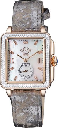 Gevril Group Bari Tortoise Mother of Pearl Dial Ladies Watch 9254