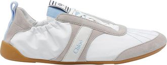 Chlo&eacute; White And Grey Kick Sneakers