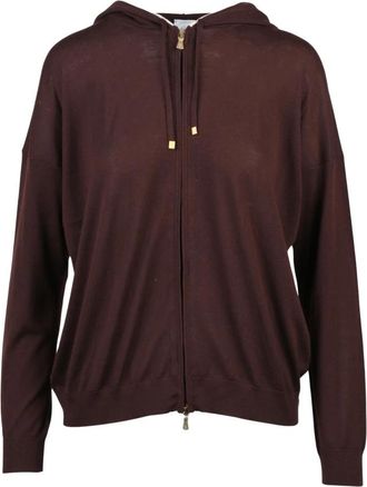 Eleventy Gebreide Vest - Dames - Vesten - Paars - S - Wol - Truien & Vesten