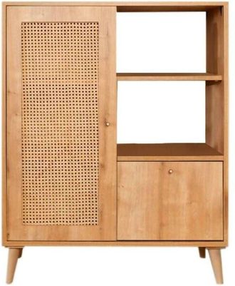 Dmora Credenza Astrion, Buffet da soggiorno, Madia da salotto, Dispensa da cucina, 90x40h110 cm, Quercia, con imballo rinforzato, con imballo rinforzato