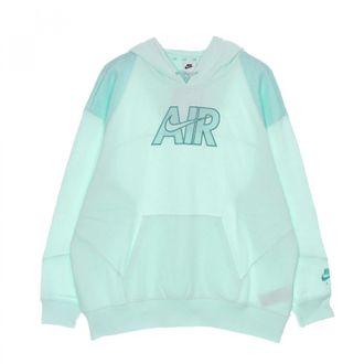 Nike Air Fleece Hoodie - Dames - Sportshirts - Groen - L - Katoen - Fitness