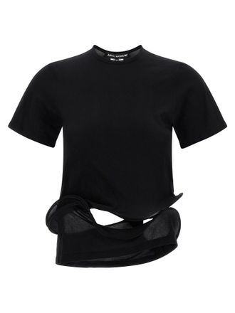Junya Watanabe Womens Sculptural Background T-Shirt