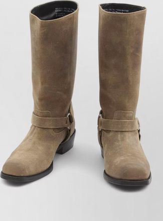 Golden Goose leather calf-length biker boots