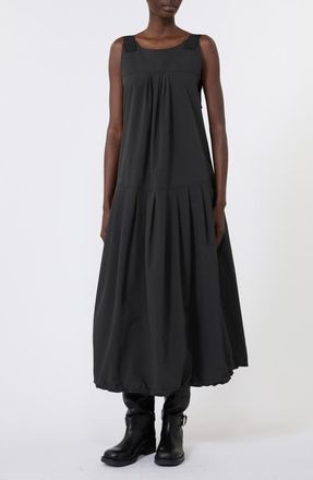 Max Mara Water Repellent Canvas Dress in Black at Nordstrom, Size 14