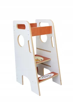 OEM Ayudante De Cocina Para Ni&ntilde;os, S&oacute;lido, Ajustable, Blanco Pulido