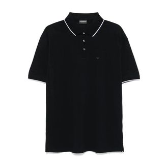 Emporio Armani Klassiek poloshirt - Heren - Polos - Blauw - XL - Katoen - Tops