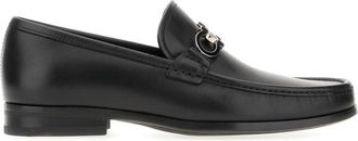 Ferragamo Black Gancini Loafers