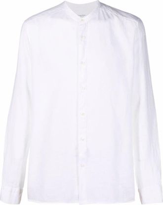 Tintoria Mattei White Logo Detail Shirts