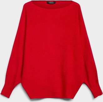 Contemporaine Womens Cinched waist oversized sweater Exclusive collection from Italy