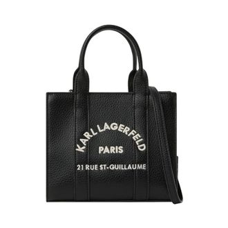 Karl Lagerfeld MN Tote Bag - Dames - Tassen - Zwart - Maat: ONE Size Leer