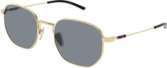 Gucci Round Frame Sunglasses - male - Gucci - Sunglasses - Yellow - 52 MM - Accessories