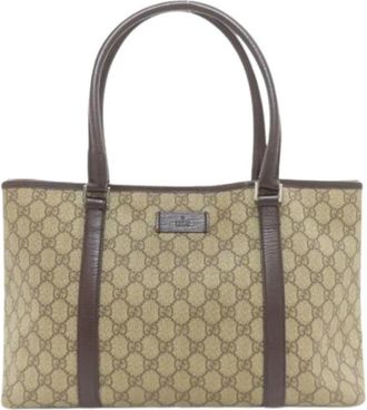 Gucci Pre-owned Vintage Tote Bag - Dames - Vintage Shopper - Bruin - ONE Size - Vintage