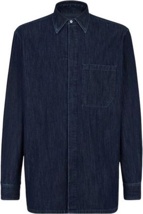 Fendi Mens FF Long-sleeved Shirt, Brand Size 40 ( Neck Size 15.75 )