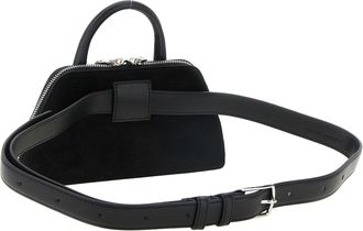 Coperni Duffle Leather Belt Bag - Black