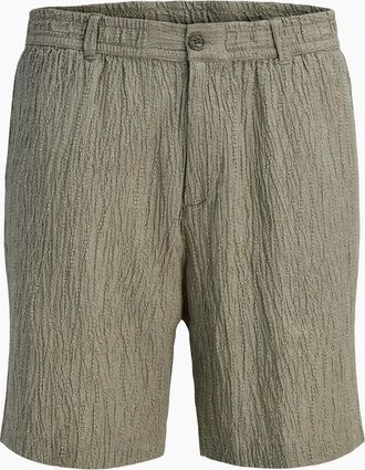 Jack & Jones Mens Jack & Jones JPSTBILL Jake Jaquard Shorts Smokey Olive - Tan - Size: 39/38/32