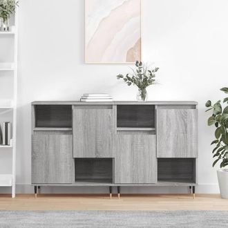 Berkfield Home Sideboards 2 pcs Grey Sonoma Engineered Wood