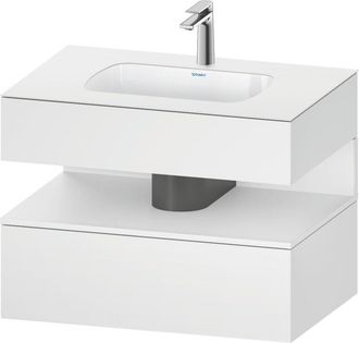 Duravit Qatego Lavabo Encastrado Con Base De Lavabo Consola, - Duravit