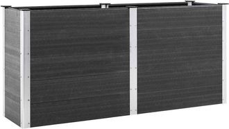 vidaXL Vidaxl - Garden Raised Bed 200x50x91 cm wpc Grey
