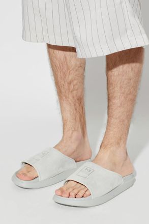 Yohji Yamamoto Flip-flops With Logo, Mens, Grey