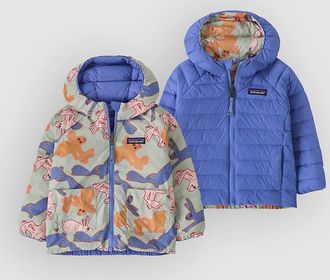 Patagonia Reversible Down Kids Jacke gr&uuml;n
