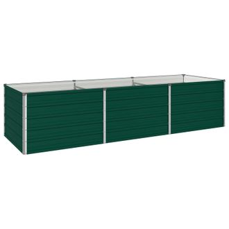 vidaXL Cama De Jard&iacute;n Elevada Verde 240 X 80 X 55 Cm Vidaxl