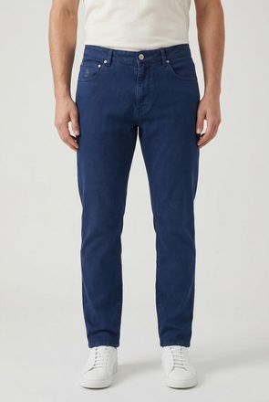 Brunello Cucinelli Dark Blue Straight Trousers, Brand Size 54 (US Size 38)
