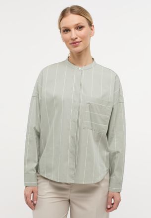 Eterna Hemdbluse ETERNA OVERSIZE FIT, Damen, Gr. 36, gr&uuml;n (salbeigr&uuml;n), 100% Baumwolle, normal, Blusen Hemdbluse, EASY IRON (b&uuml;gelleicht)