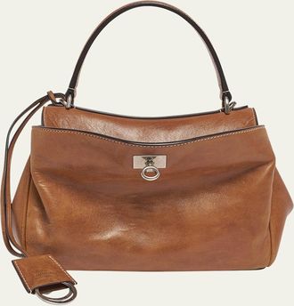 Balenciaga Rodeo Leather Top-Handle Bag