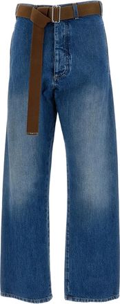 Plan C High-Waisted Straight-Leg Jeans