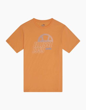 Ellesse Mens Blakeney Printed Logo Crew Neck Short Sleeve T-Shirt - Orange - Size: 38