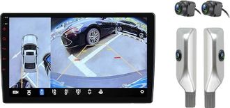 OEM Radio Para Coche, Tama&ntilde;o De Pantalla, Compatible Con Toyota Land Cruiser Prado 150 2009-2013, V9 Plus (6 Gb 128 Gb) + C&aacute;mara De 360&deg; (blanco)