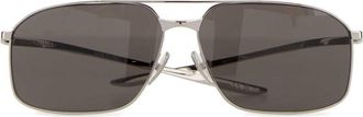 Balenciaga Womens Monday Sunglasses Silver Metal