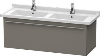 Duravit Duravit X-large Mueble De Pared 6059, 1 Caj&oacute;n, 1200mm, Para Starck 3, Color (frente/cuerpo): Flanela Gris Seda Lacado Mate - Xl605909090