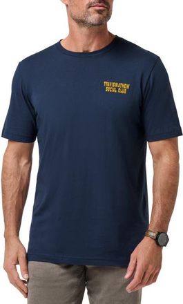 Travis Mathew Club Dues Cotton Graphic T-Shirt in Total Eclipse at Nordstrom, Size Xx-Large