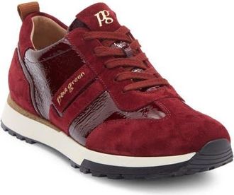 Paul Green Carrie Sneaker in Wine Suede Patent Combo at Nordstrom, Size 10.5Us