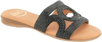 Andr&eacute; Assous Nora Slide Sandal in Black at Nordstrom, Size 5.5