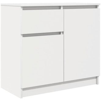 vidaXL Sideboard with Drawer White 71x35x65 cm Engineered Wood Vidaxl